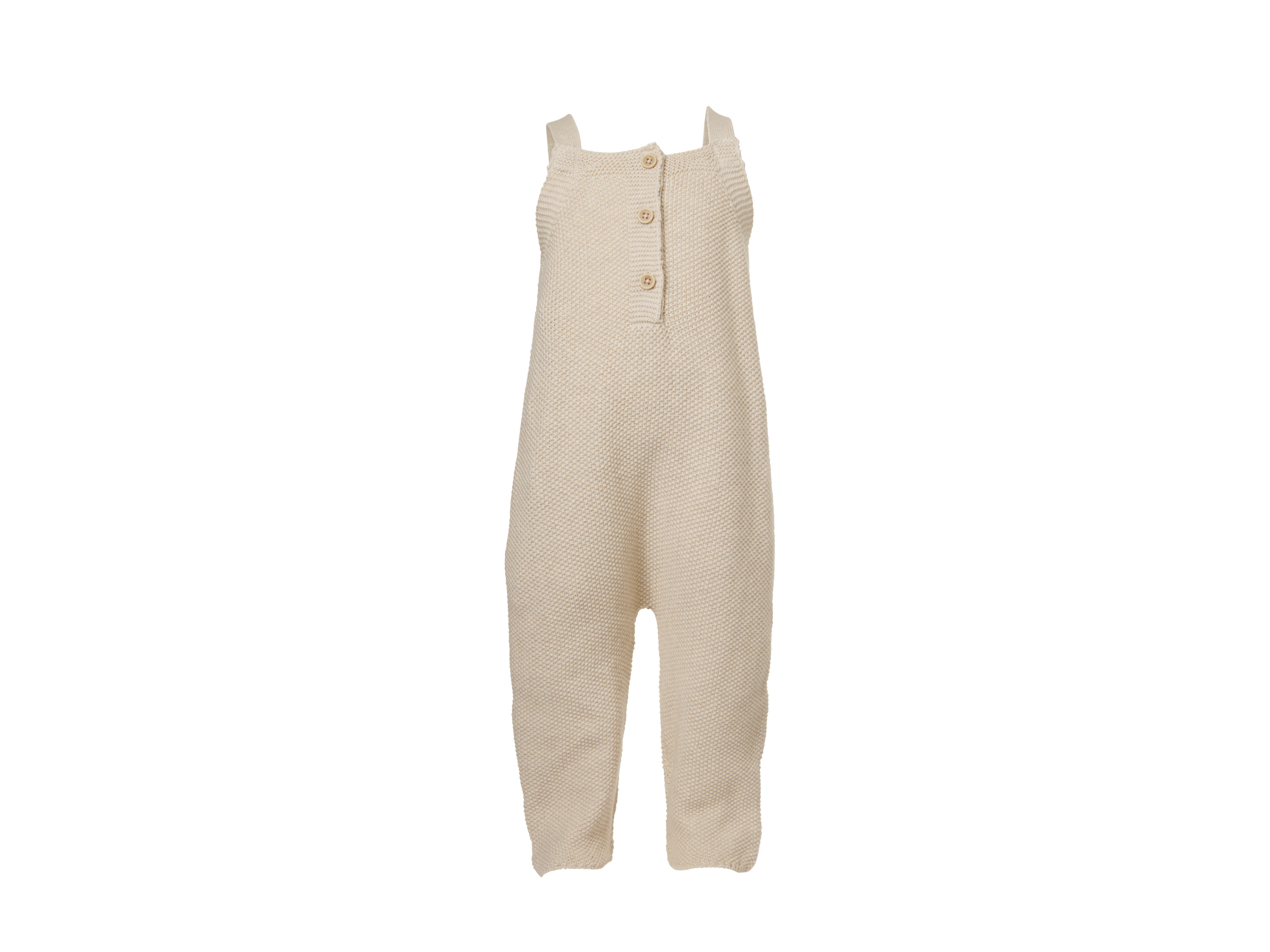 Lupilu® Dětské pletené kalhoty s laclem s BIO bavlnou (béžová, 86/92)