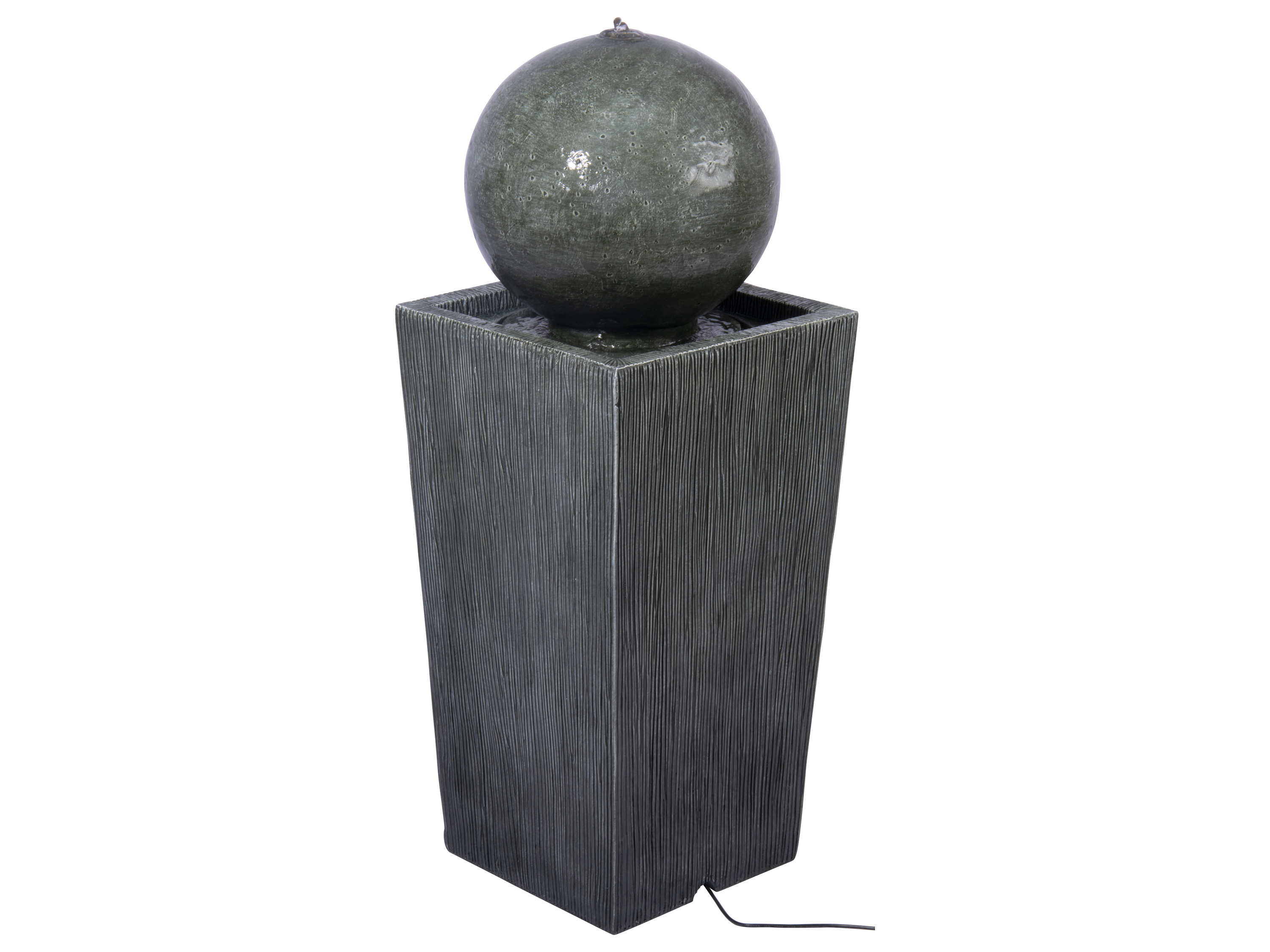 dobar Zahradní fontána s LED osvětlením (Apollon/šedá)