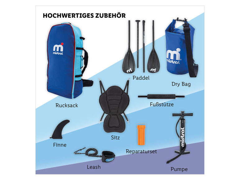  Zobrazit na celou obrazovku Mistral Dvoukomorový paddleboard Allround, 10'6'' - Obrázek 8