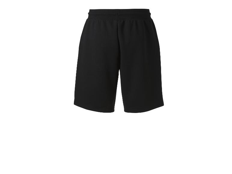 Černé sportovní šortky s elastickým pasem.