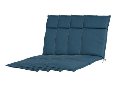 Sada potahů na křeslo Houston, 167 x 50 cm, 4dílná, modrá