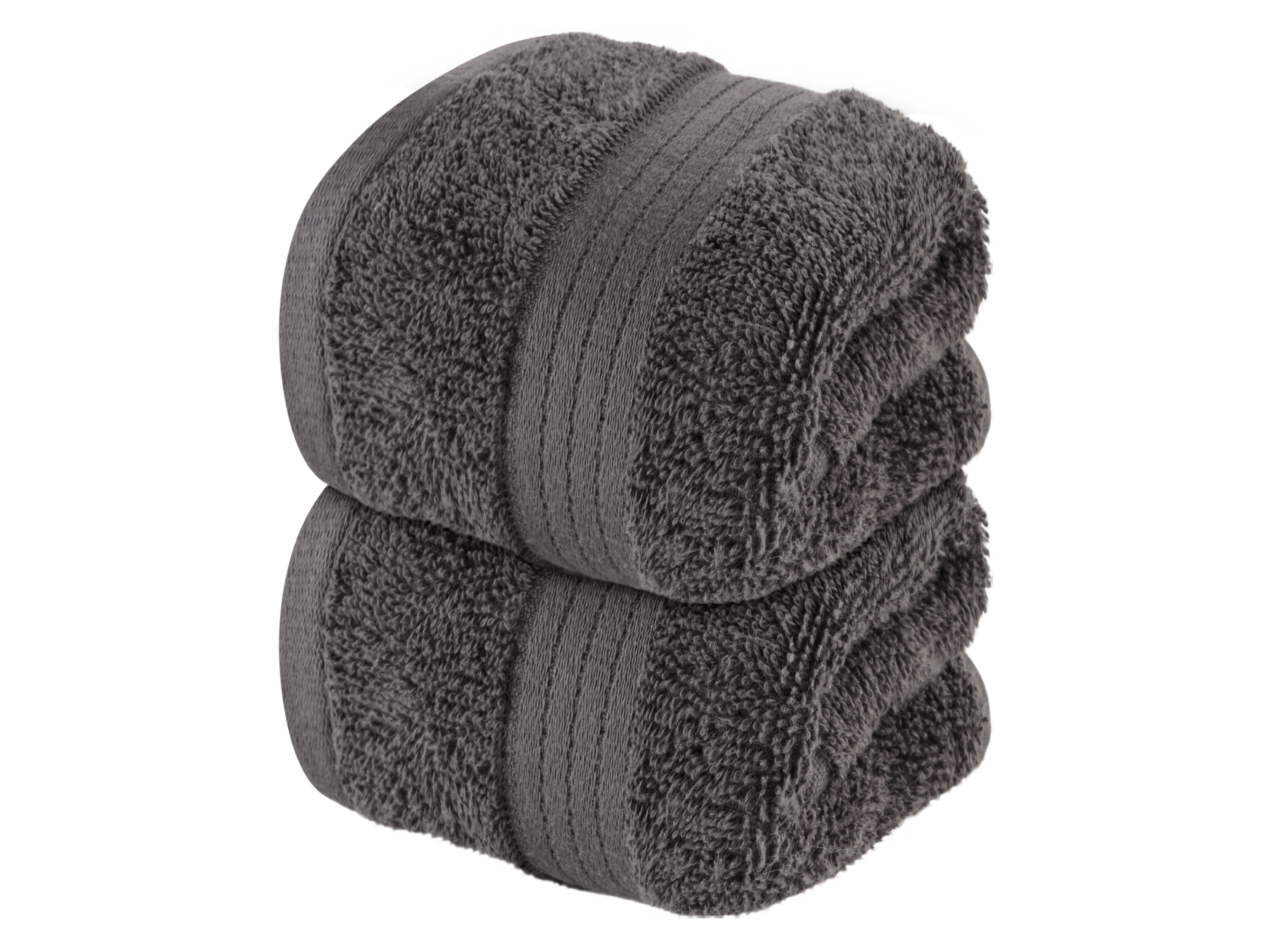 Livarno home Froté ručník pro hosty, 30 x 50 cm, 500 g/m2, 2 kusy (šedá)