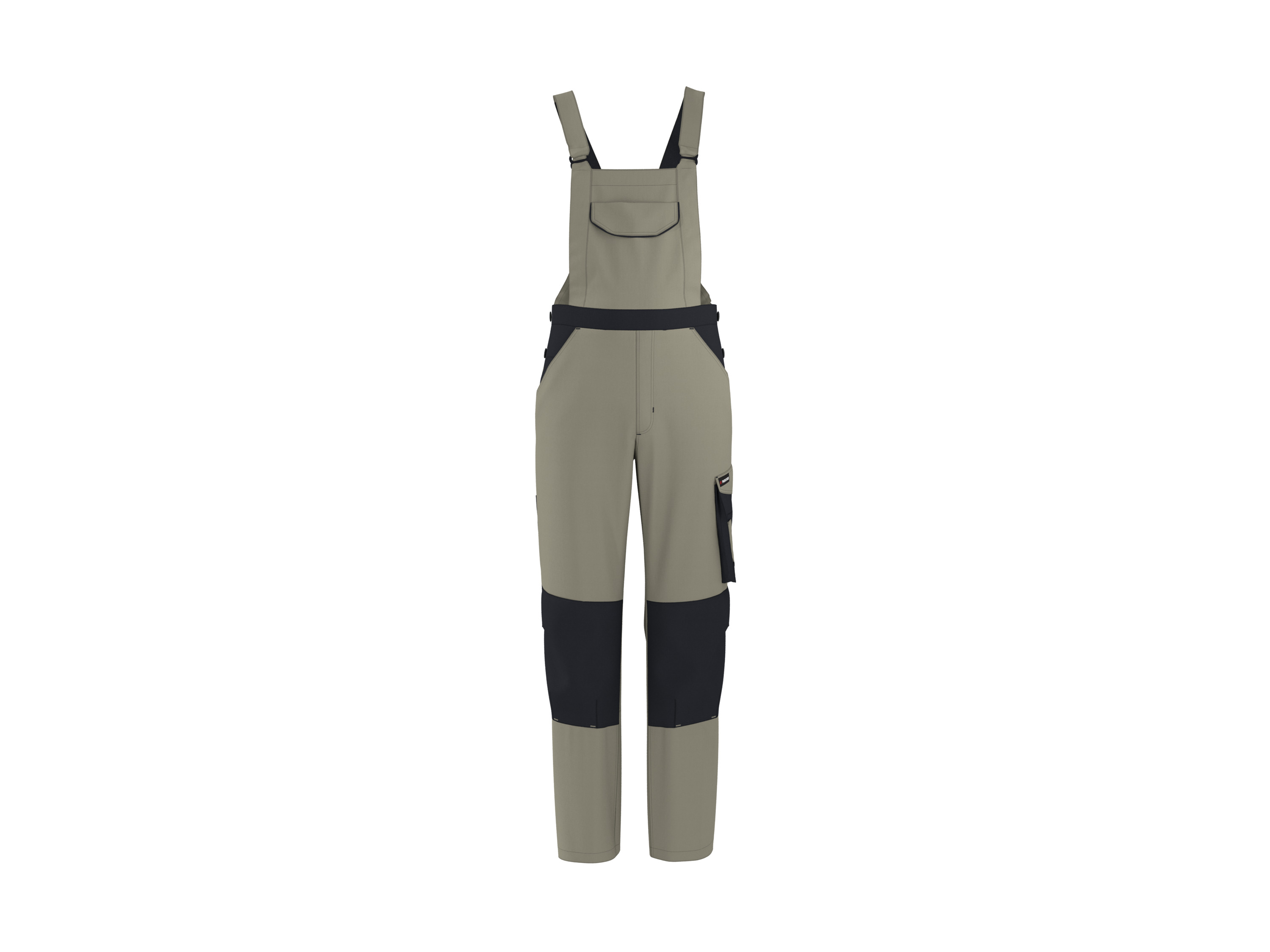 Parkside® Pánské pracovní kalhoty s laclem (béžová, 50)