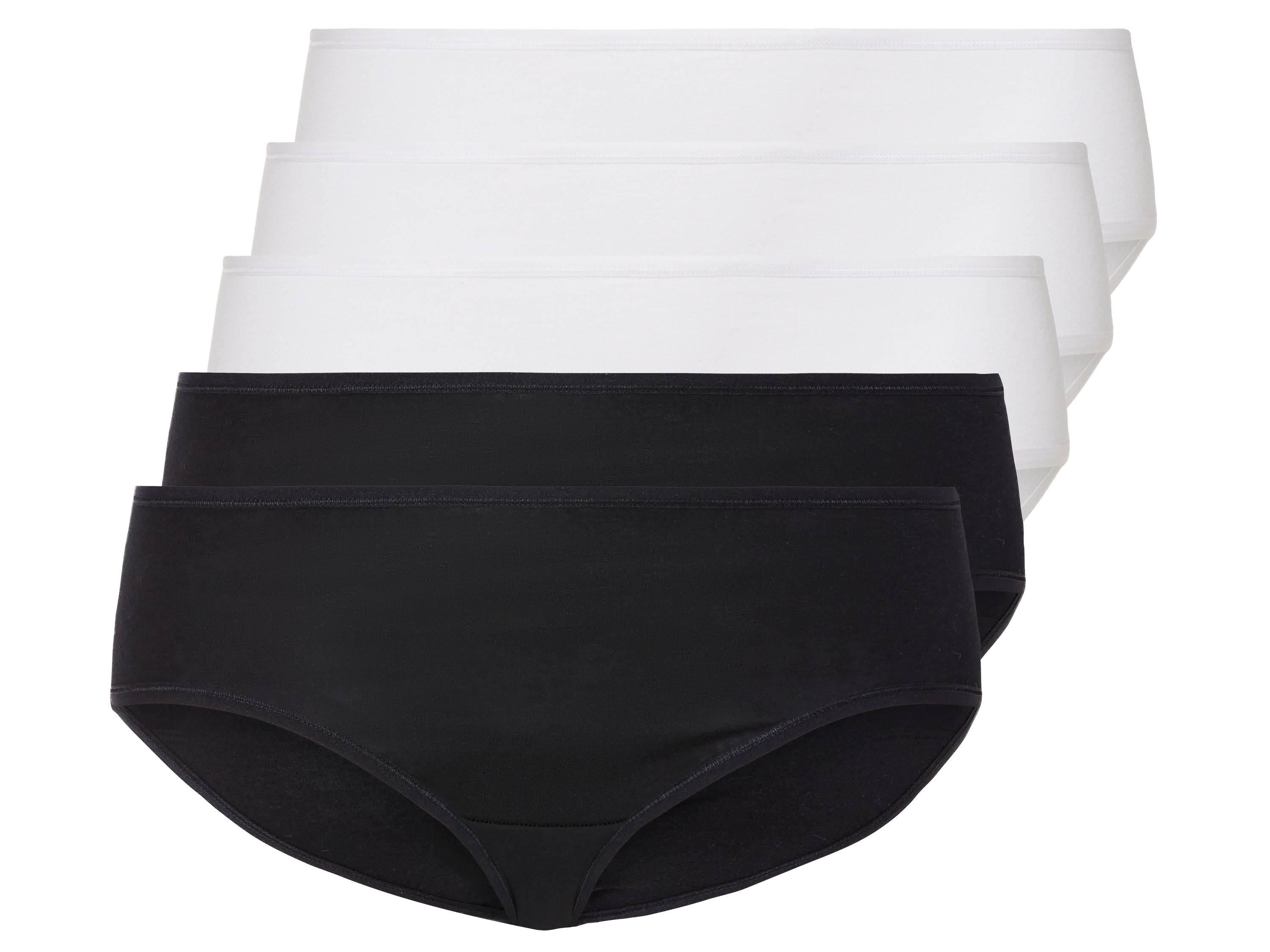 esmara® Dámské kalhotky, 5 kusů (Xxl (52-54), černá/bílá)