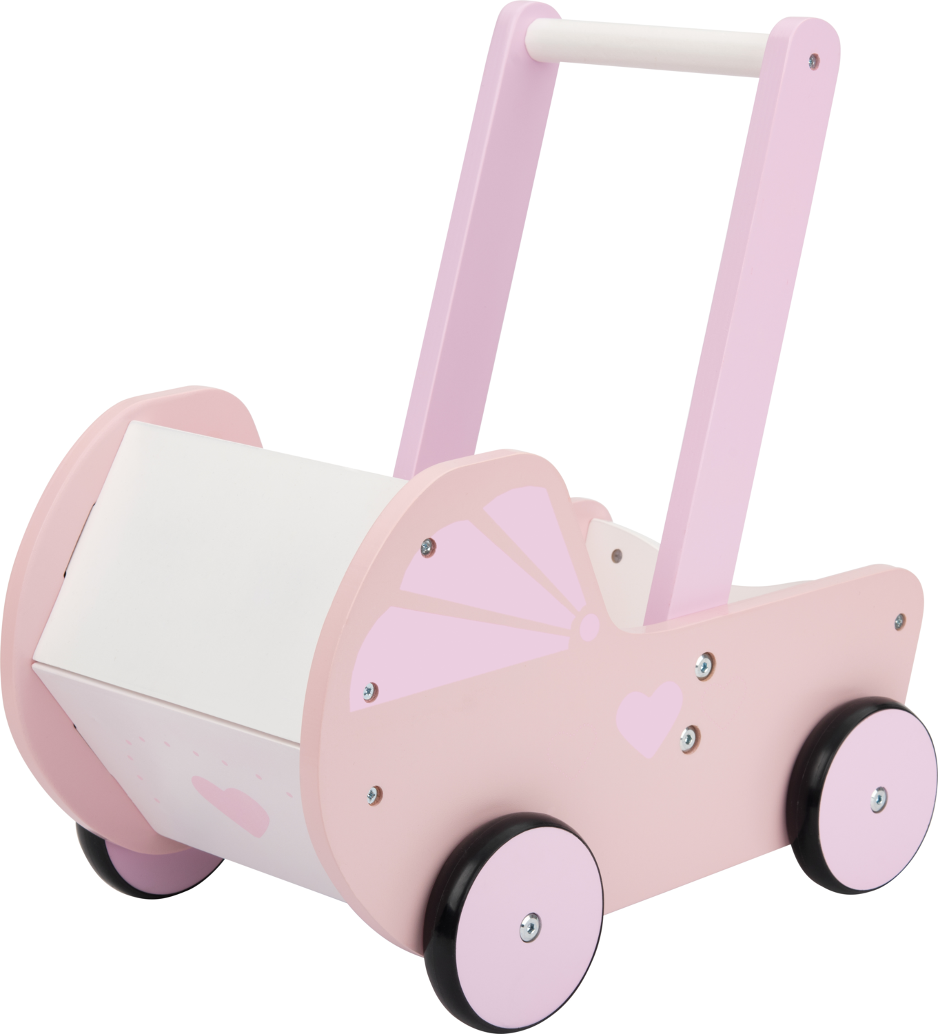 Lupilu® Dřevěná kolébka / Dřevěný kočárek pro panenky (kočárek pro panenku)