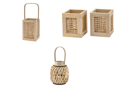 LIVARNO home Dřevěná lucerna