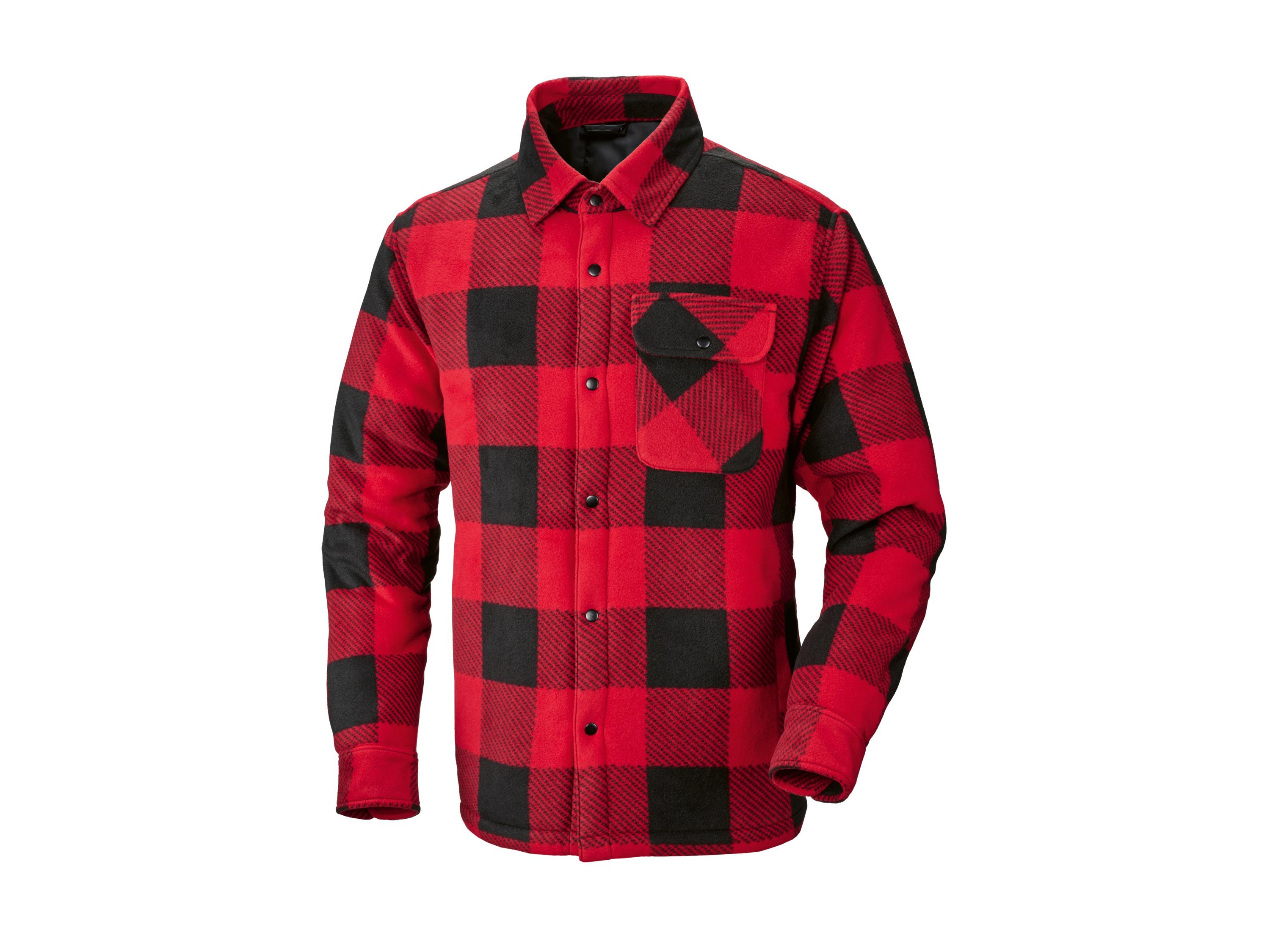 Parkside® Pánský flanelový overshirt (červená, L (52/54))