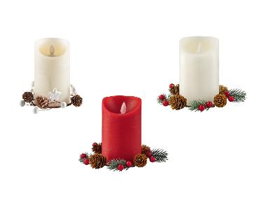 LIVARNO home LED svíčka z přírodního vosku