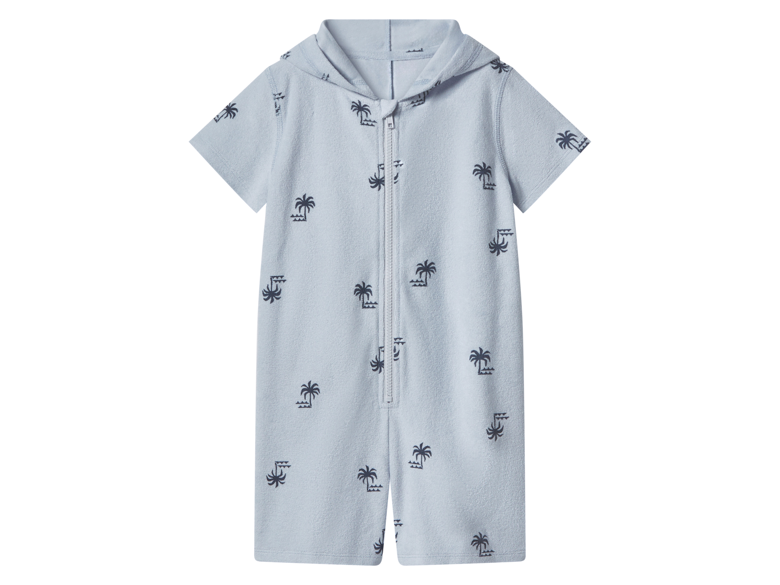 lupilu® Dětský froté overal / šaty (modrá, 122/128)