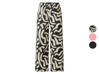 ESMARA® Dámské kalhoty s podílem lnu "Wide Leg"