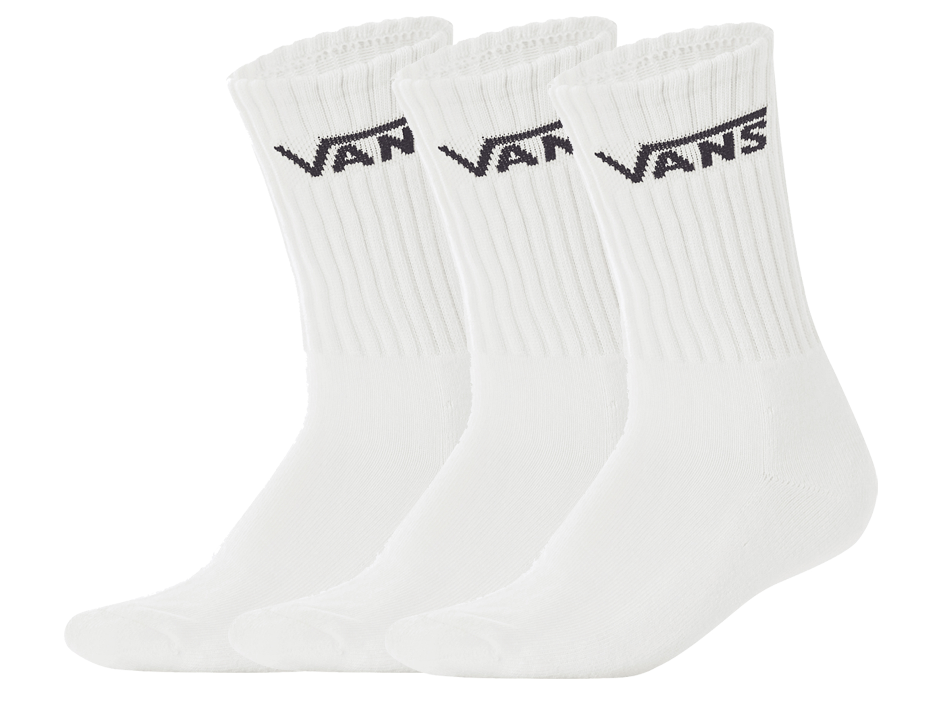Vans Dámské / Pánské tenisové ponožky, 3 páry (bílá, 43/46)
