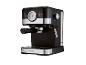 Černý espressovač SilverCrest s analogovým ovládáním teploty.