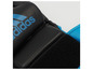 Černé boxovací rukavice Adidas s modrými detaily.