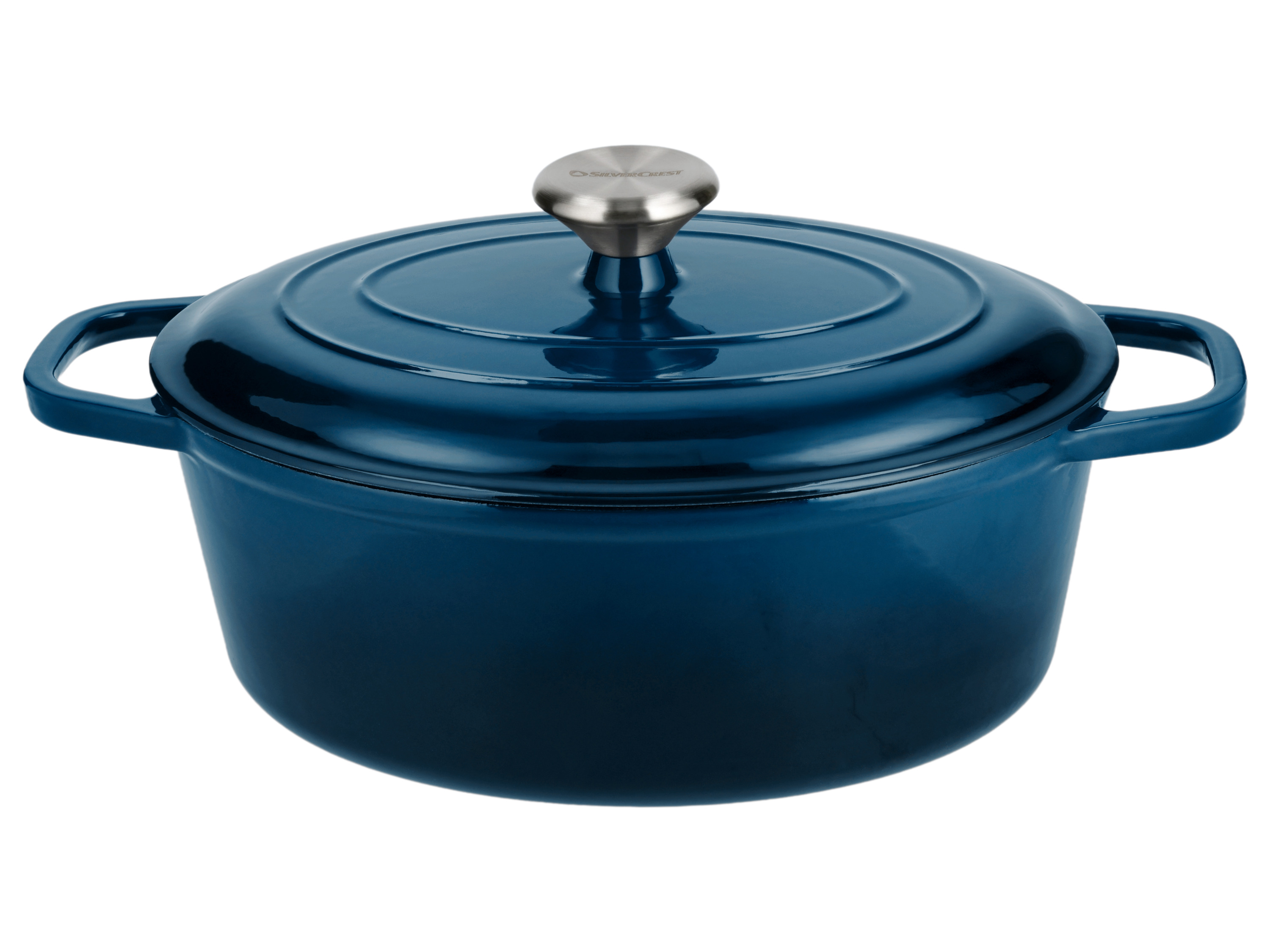 Silvercrest® Litinový hrnec Premium, Ø 29 cm / 4,8 l (modrá)