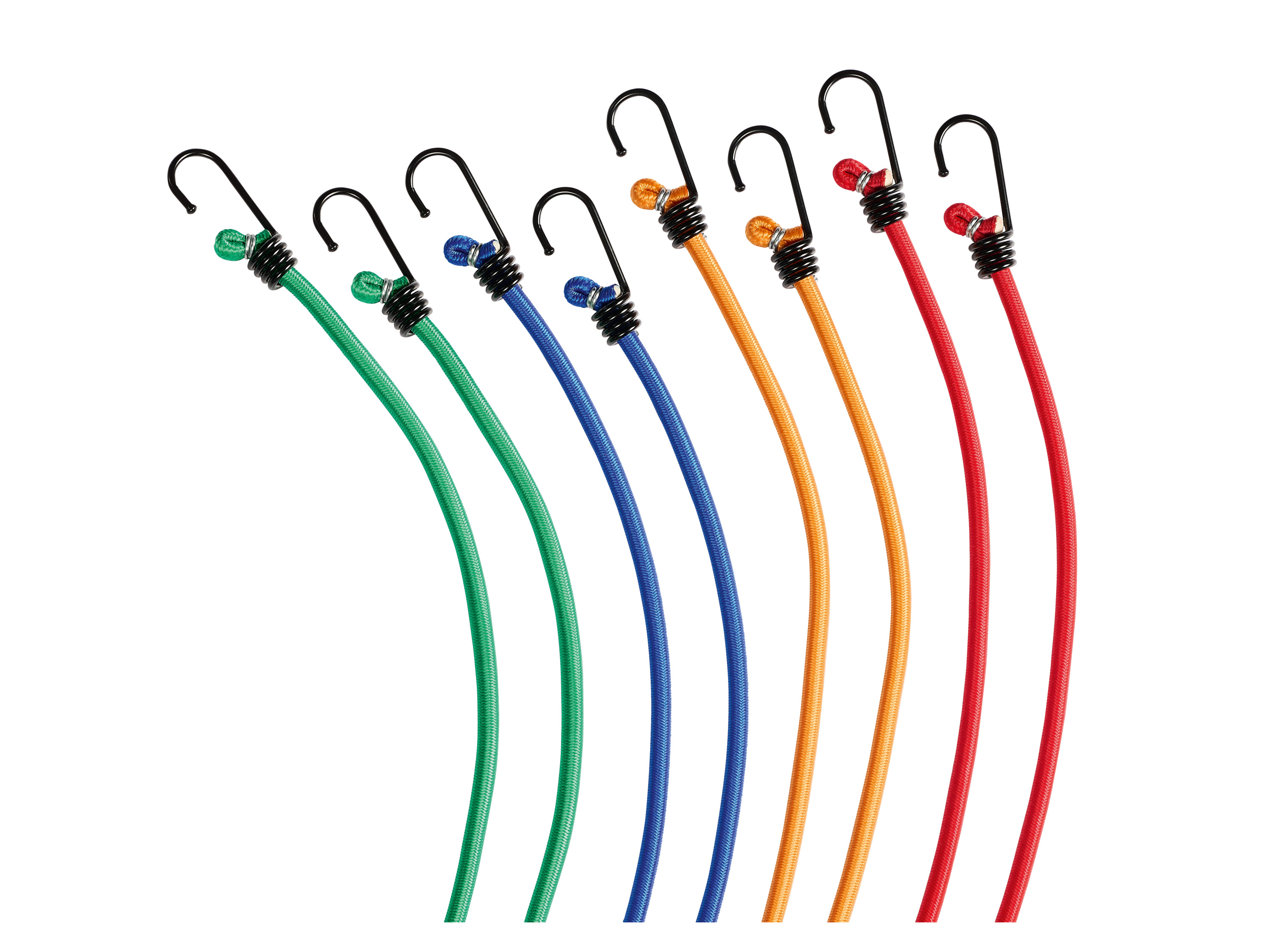 Ultimate Speed® Sada upínacích gumových popruhů (kovové háky, 8dílná sada)