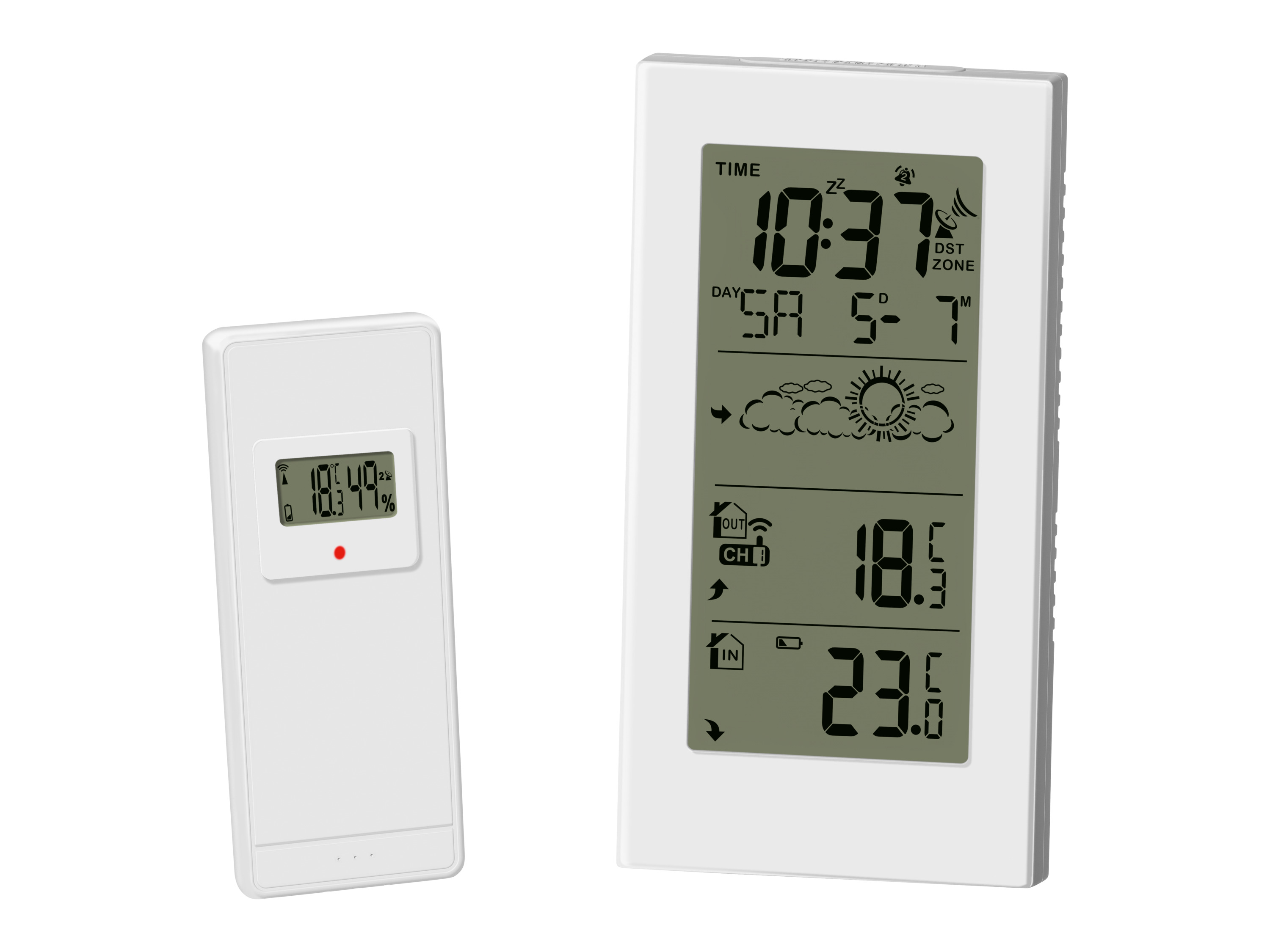 Auriol® Bezdrátová meteostanice s venkovním senzorem (bílá)