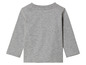 Šedé tričko s dlouhým rukávem pro miminka.