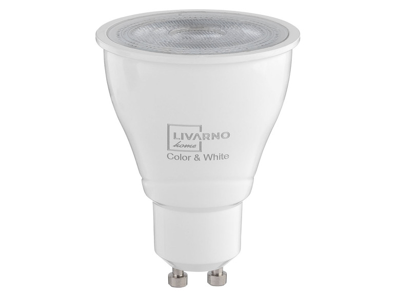 LED žárovka Livarno Home s paticí GU10.