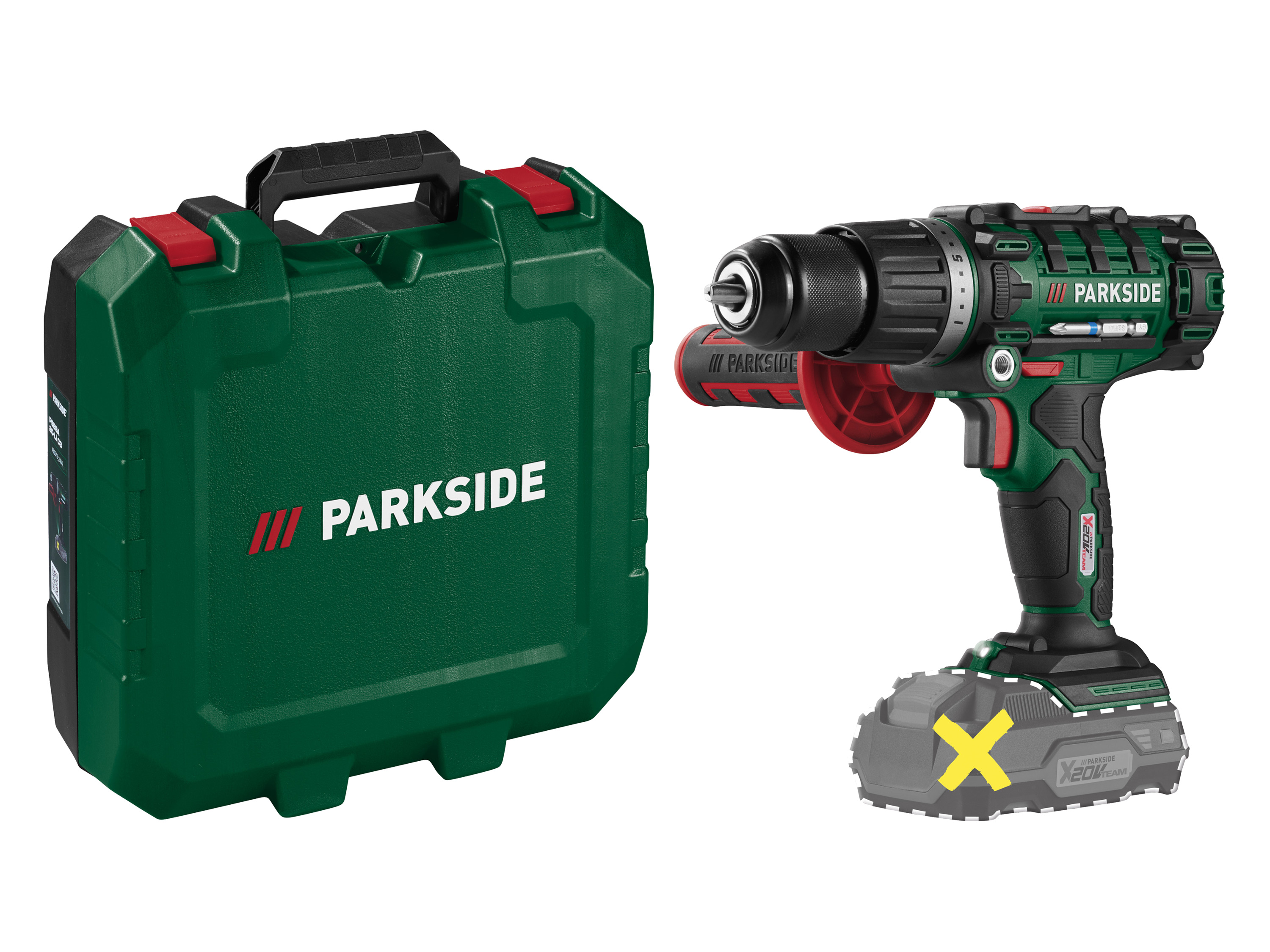 Parkside® Aku příklepová vrtačka Psbsa 20-Li E4 – bez akumulátoru a nabíječky