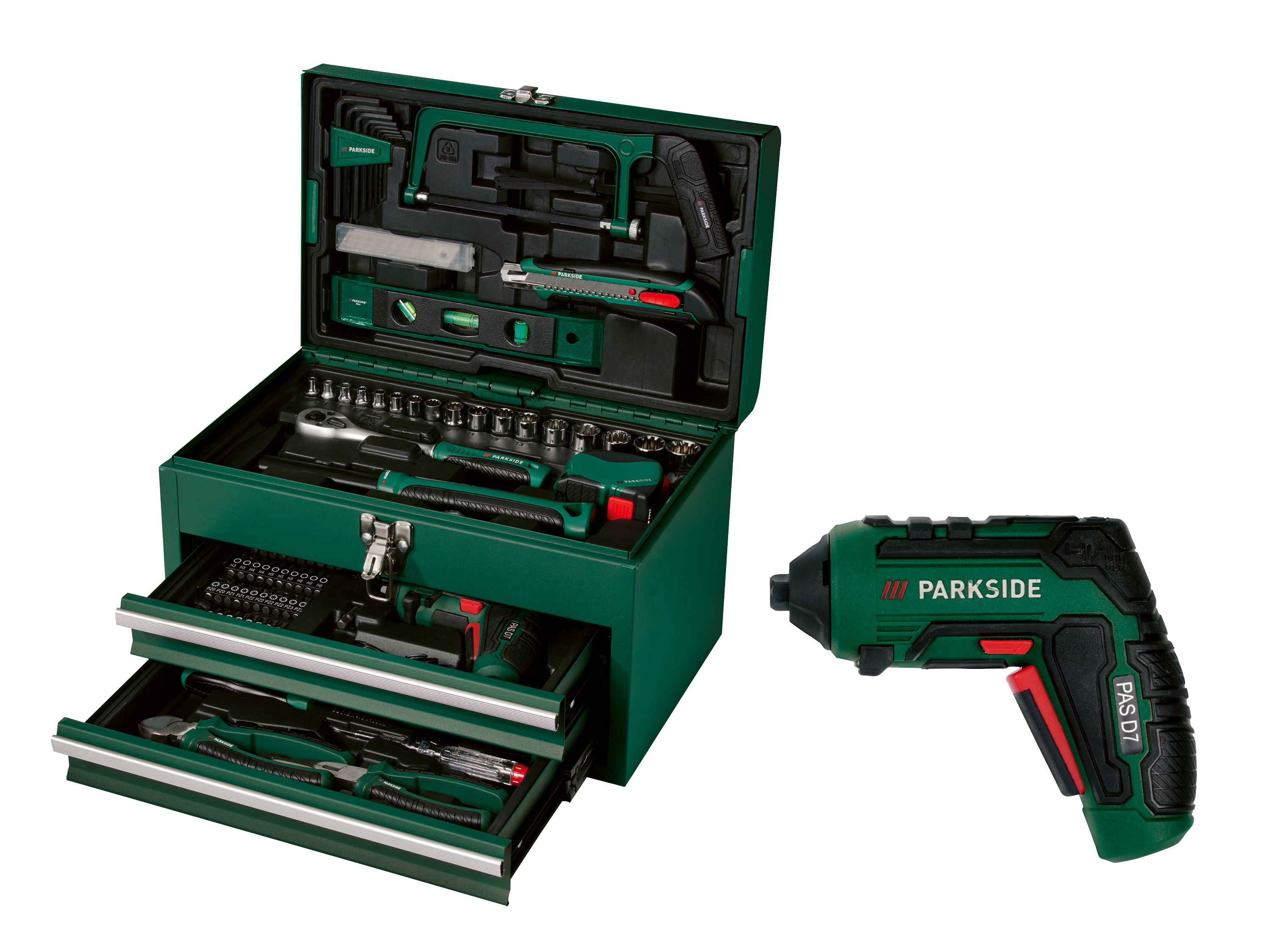 Parkside® Kufr s nářadím a aku šroubovákem Pwbm A1