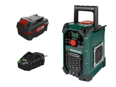 PARKSIDE® Aku stavební rádio PBRA 20-Li B1, 4 Ah