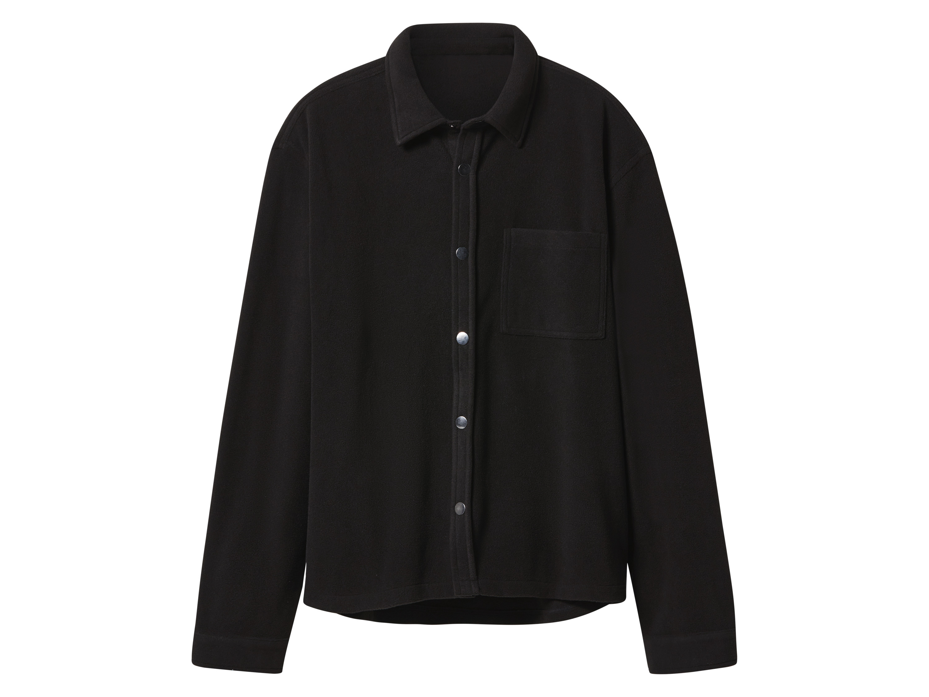 esmara Men Pánská volnočasová fleecová košile (černá, M (48/50))