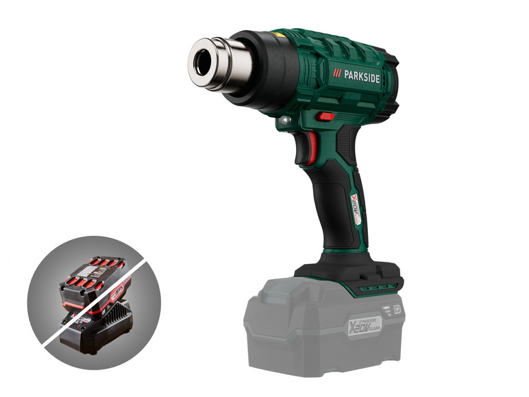  Zobrazit na celou obrazovku PARKSIDE® Aku horkovzdušná pistole PHLGA 20-Li B1 – bez akumulátoru a nabíječky - Obrázek 1