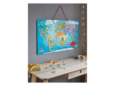 Playtive Dřevěná magnetická mapa