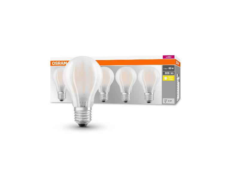 LED žárovky, 7.0W = 60W, 806 lm, teplá bílá, E27