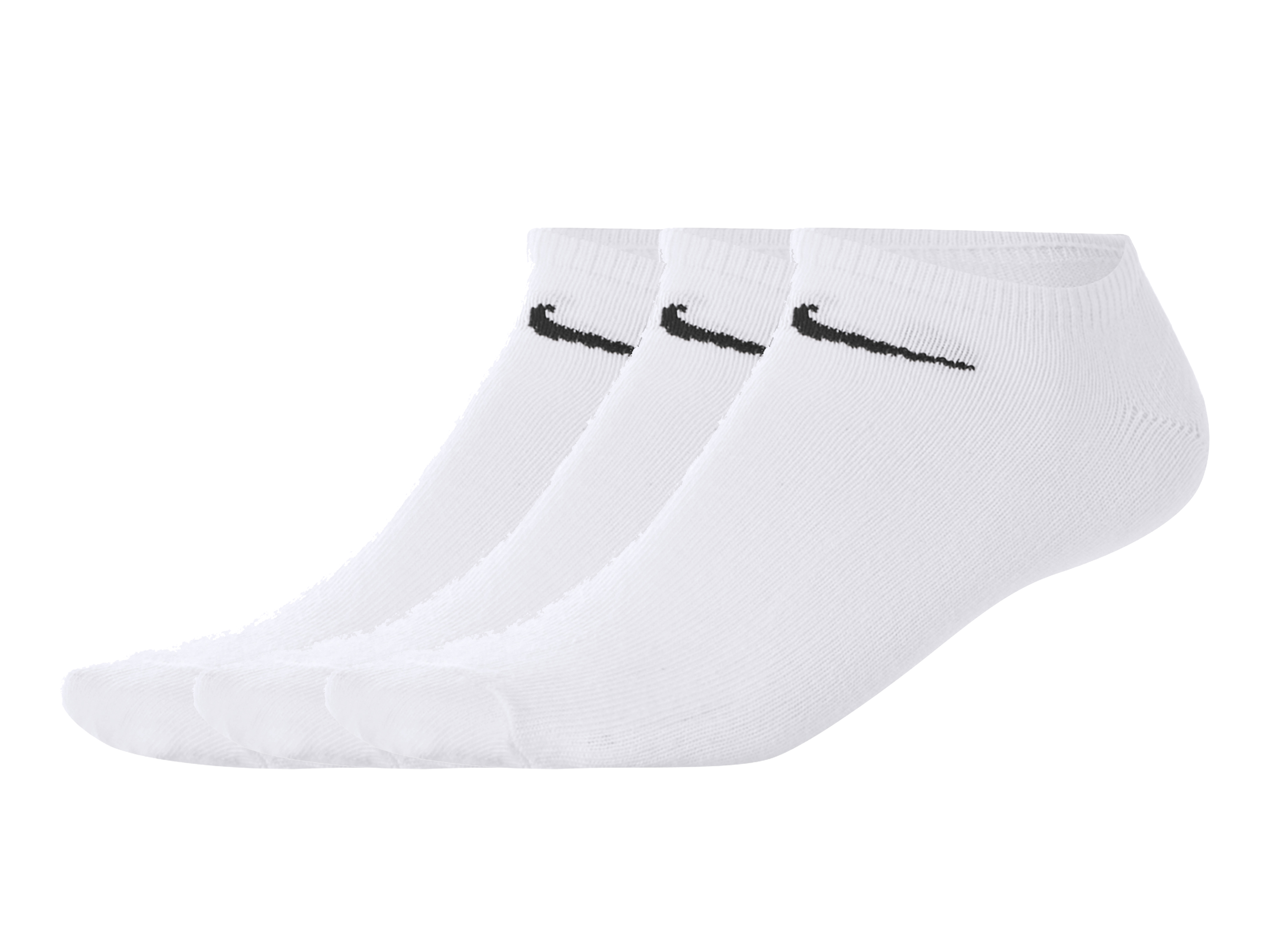 Nike Dámské / Pánské nízké sportovní ponožky, 3 páry (bílá, 39/42)