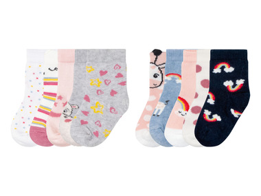 lupilu® Dívčí ponožky s BIO bavlnou, 5 párů