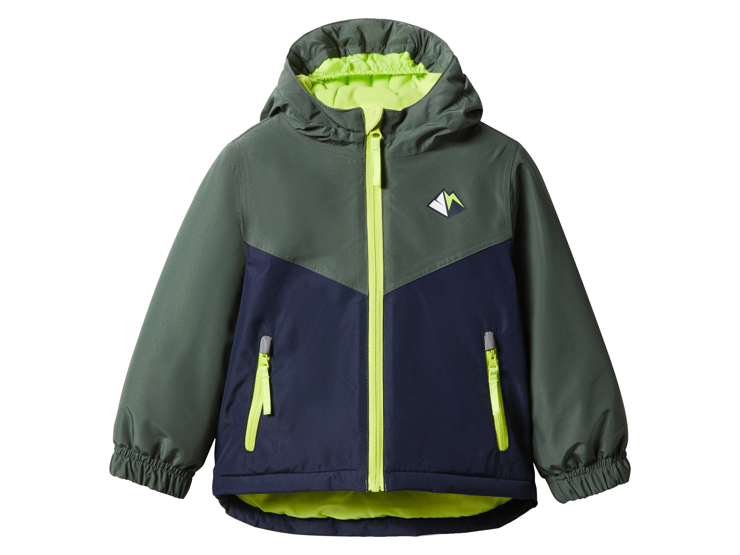 lupilu® Chlapecká lyžařská bunda (zelená / navy modrá / limetková, 86/92)
