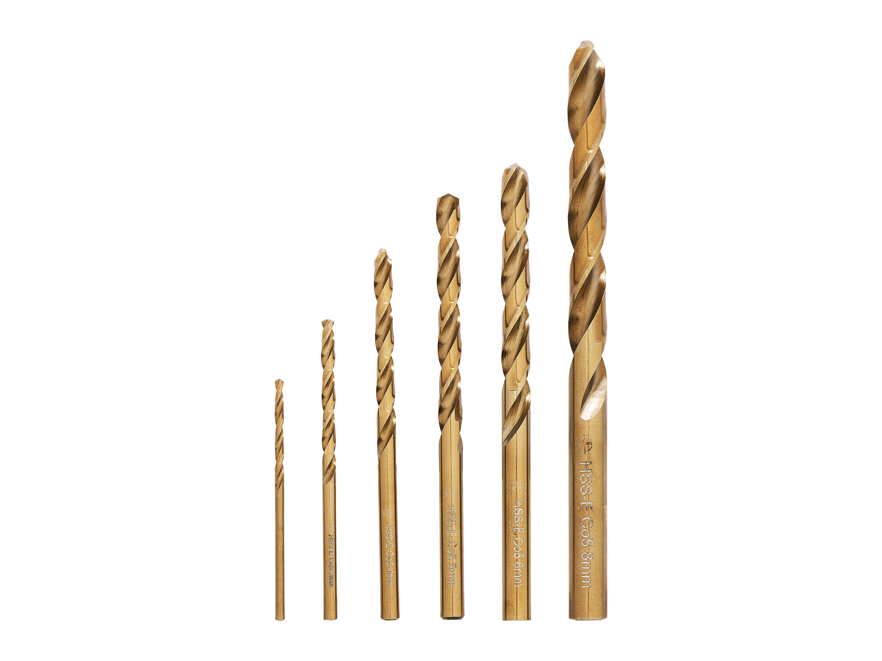 Parkside Performance® Sada stupňovitých / HSS spirálových vrtáků (sada HSS spirálových vrtáků, 6dílná)