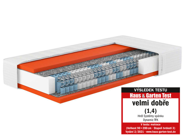 Hn8 Schlafsysteme 7zónová taštičková matrace Dynamic TFK (, 90 x 200 cm, H3)