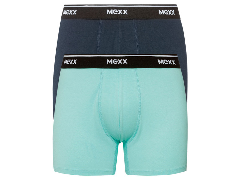 MEXX Pánské boxerky, 2 kusy (M, navy modrá / aruba modrá)
