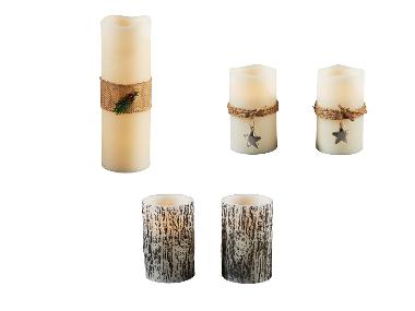 LIVARNO home LED svíčka z přírodního vosku