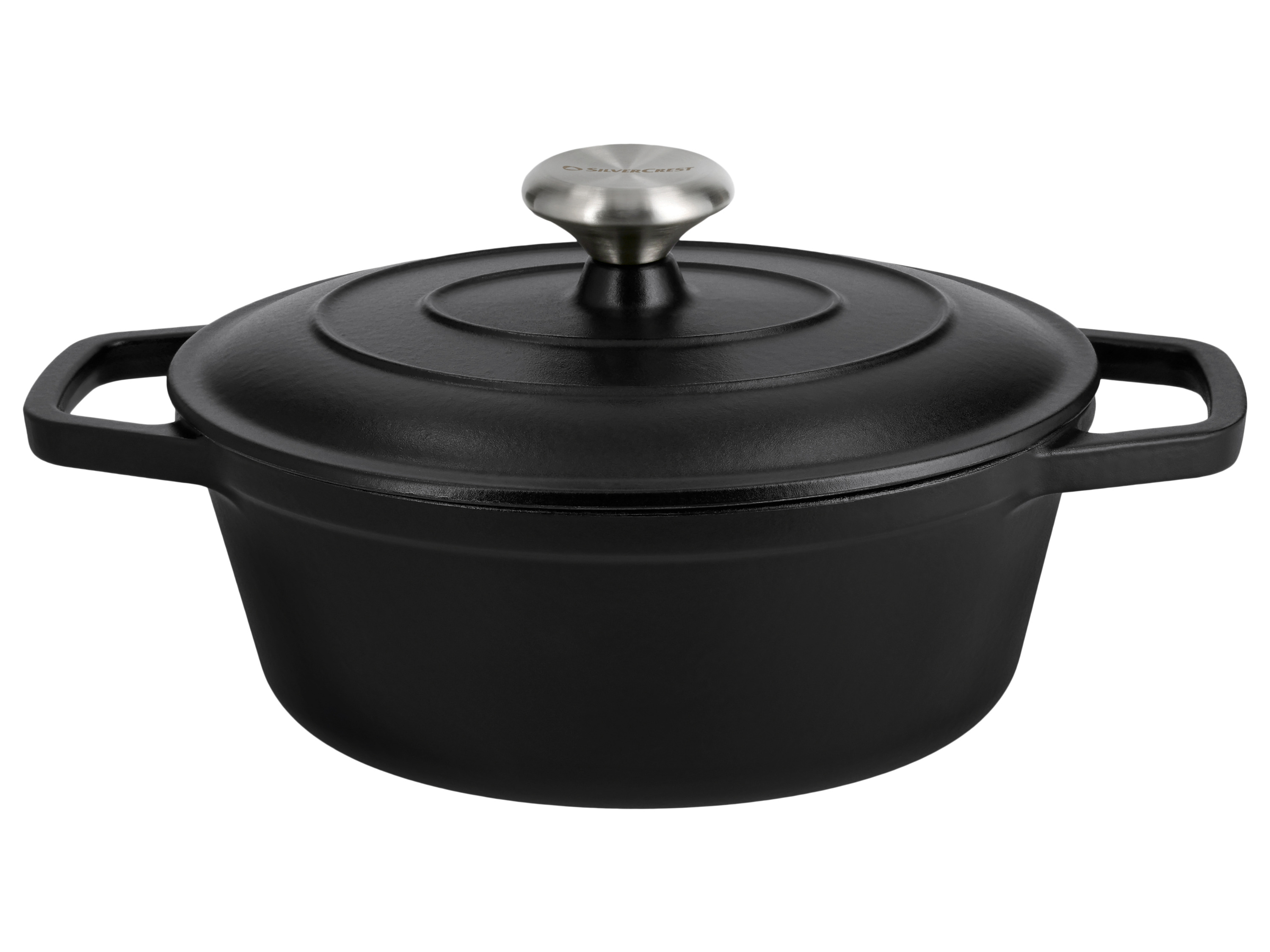 Silvercrest® Litinový hrnec Premium, Ø 25 cm (černá)