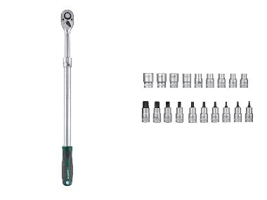 PARKSIDE® Teleskopická ráčna / Sada nástrčných klíčů