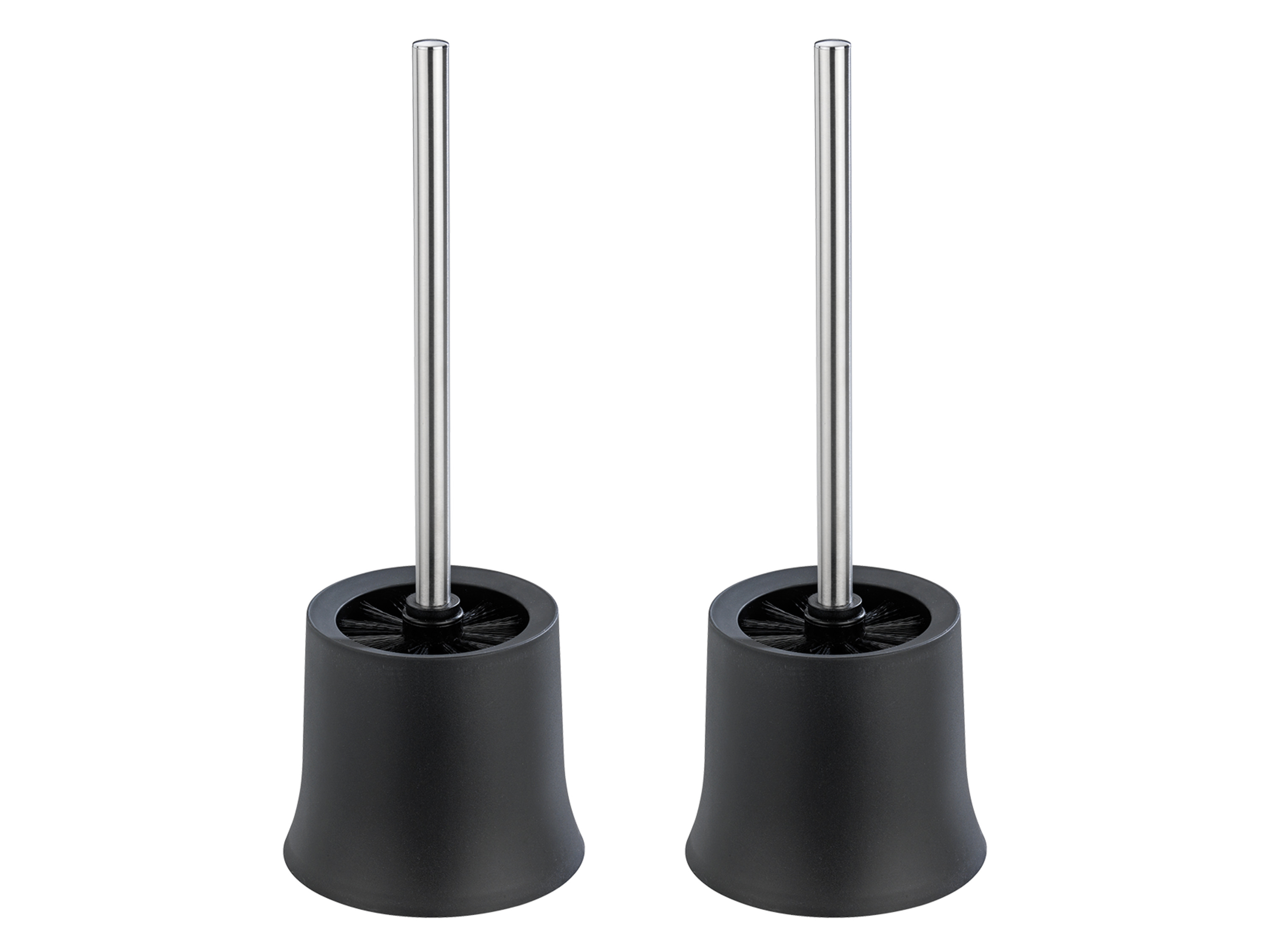 Wenko WC souprava Basic černá, sada 2 ks, včetně WC štětky