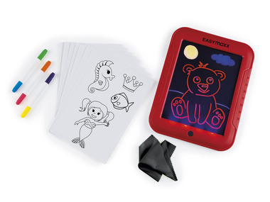 EASYmaxx Tabulka na kreslení Magic Glow, 20dílná sada