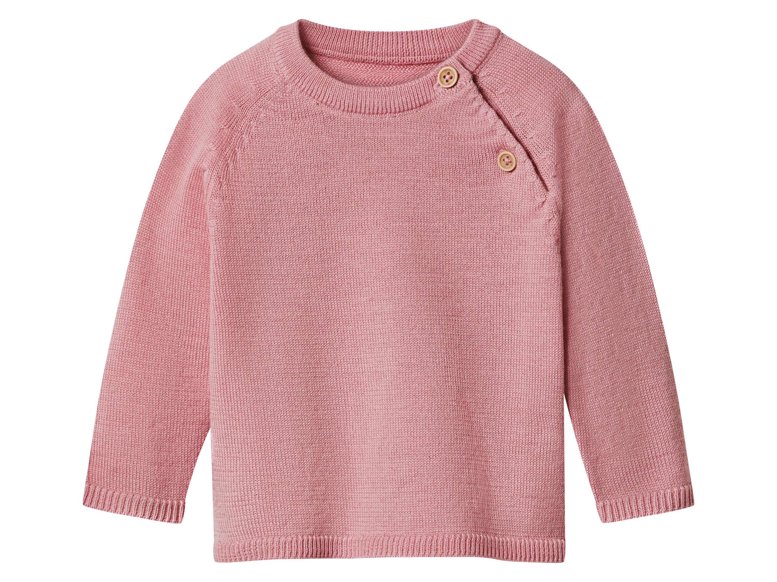 lupilu® Dětský pletený svetr z vlny Merino (světle růžová, 50/56)