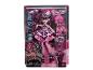 Panenka Monster High Draculaura v obalu s doplňky.