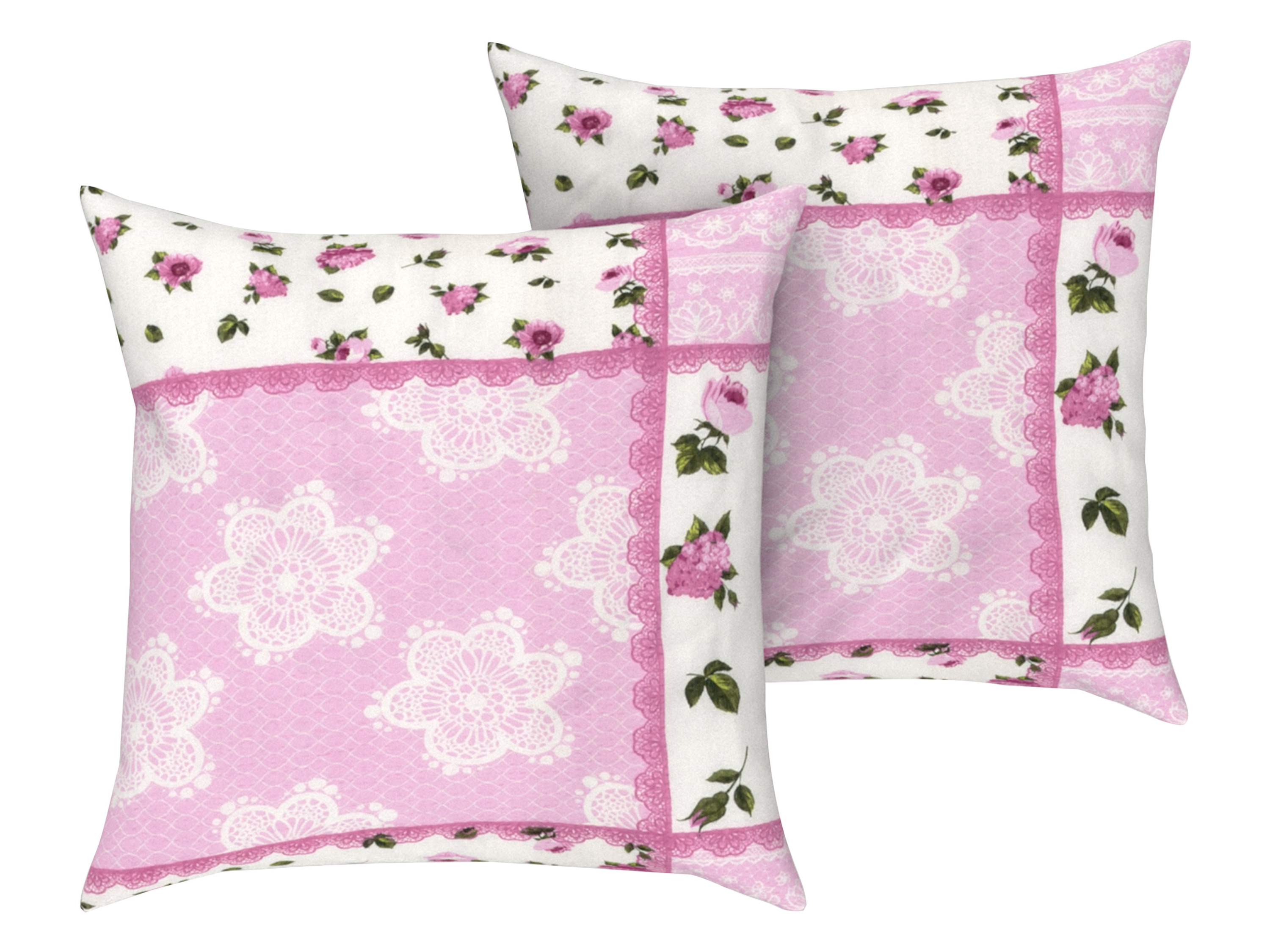 Livarno home Potah na polštář, 60 x 50 cm, 2 kusy (patchwork)