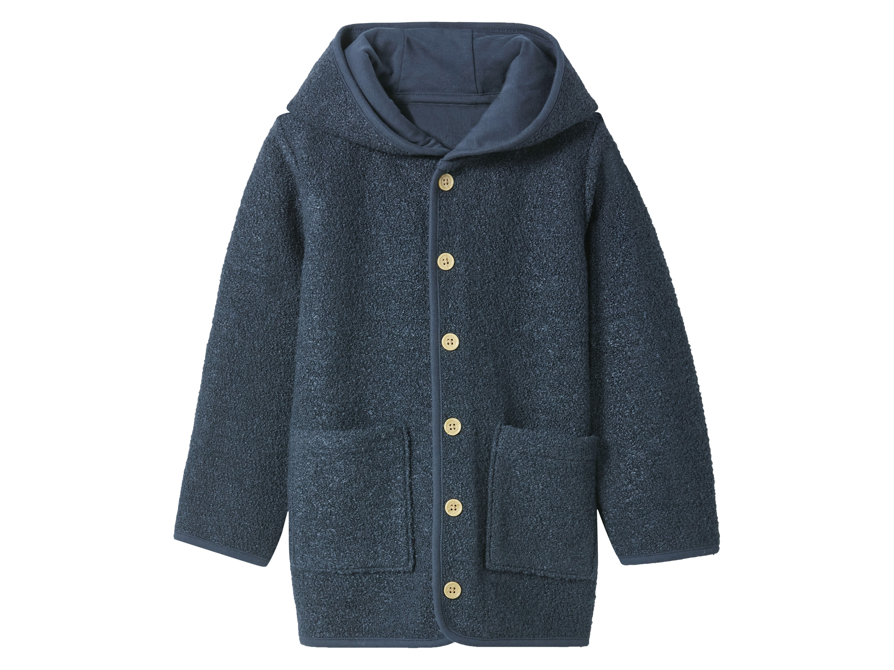 lupilu® Dětská bunda s merino vlnou (navy modrá, 98/104)
