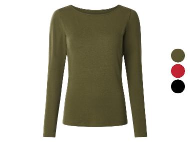 esmara® Dámské triko s lodičkovým výstřihem, dlouhý rukáv