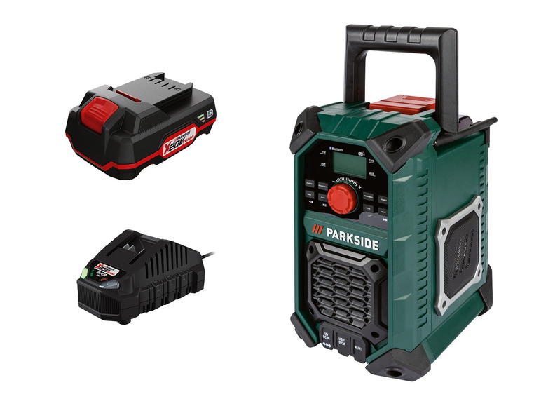  Zobrazit na celou obrazovku PARKSIDE® Aku stavební rádio PBRA 20-Li B1, 2 Ah - Obrázek 1
