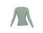 Světle zelené dámské termo tričko CRIVIT s dlouhým rukávem, zadní pohled