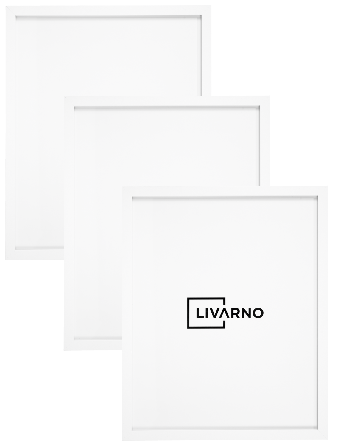 Livarno® Sada fotorámečků, 40 x 50 cm, 3 kusy (3dílný bílý plakátový rám)