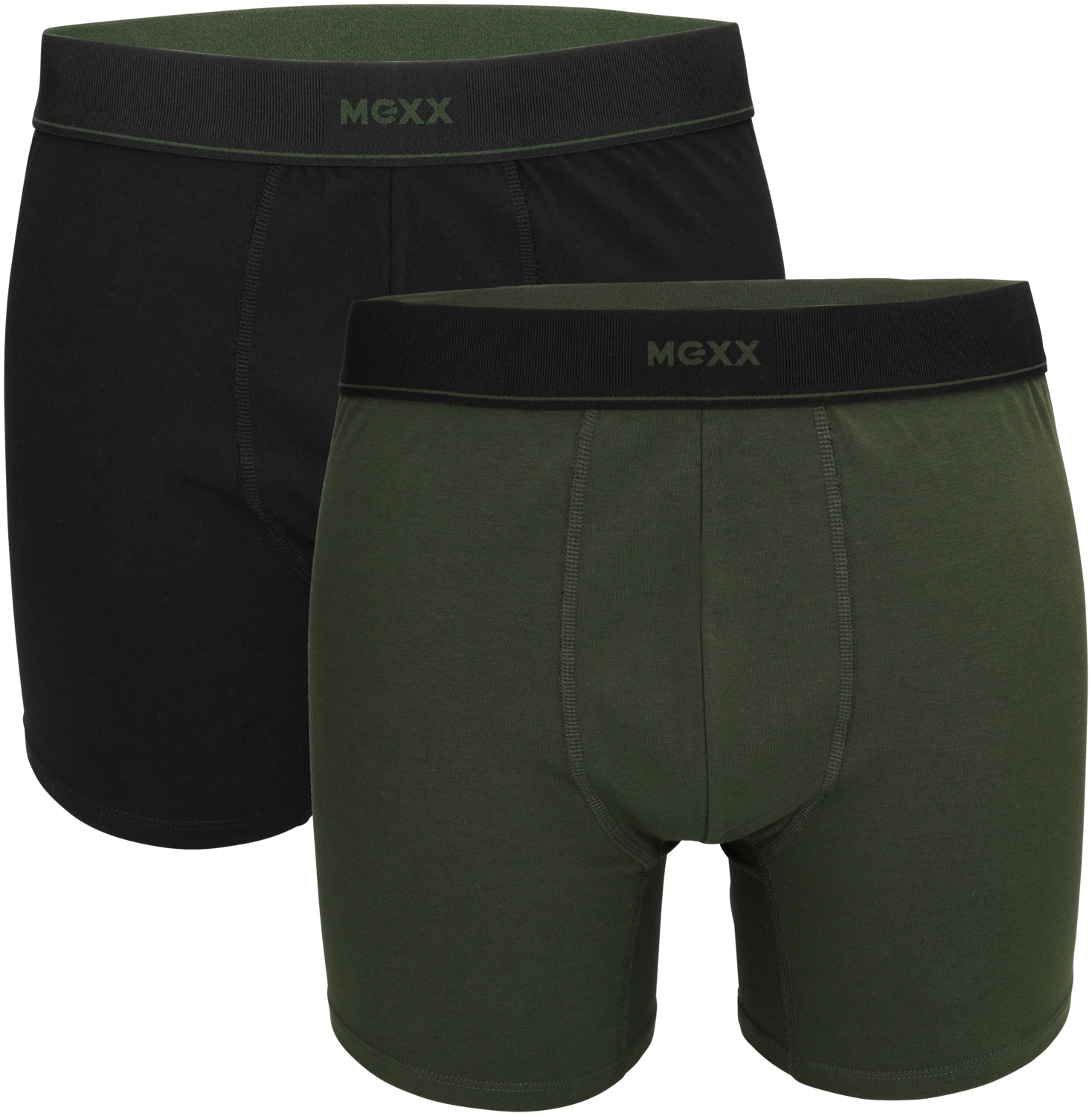 Mexx Pánské boxerky, 2 kusy (černá/zelená, XXl)