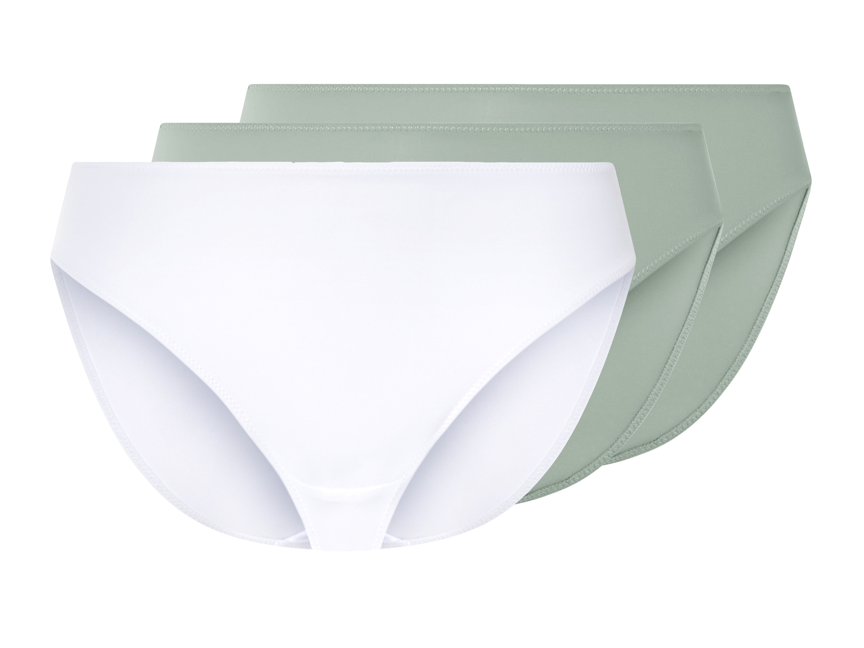esmara® Dámské kalhotky, 3 kusy (mintová/bílá, S(36/38))